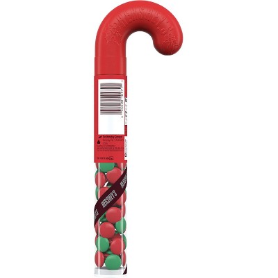 HERSHEY'S Candy Coated Chocolate Filled Plastic Christmas Candy Cane - 1.4oz