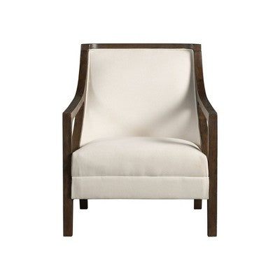 Dayna Accent Chair with Brown Frame Brown - Picket House Furnishings (LOCAL PICKUP ONLY)