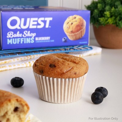 Quest Nutrition Bake Shop Muffin - Blueberry - 4ct: 10g Protein Per Serving, Ready to Eat