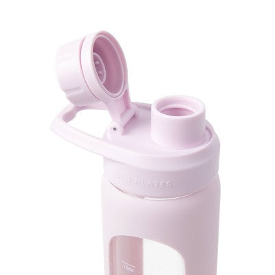 Blogilates 19ozGlass Protein Shaker Bottle with Silicone Sleeve - Pink