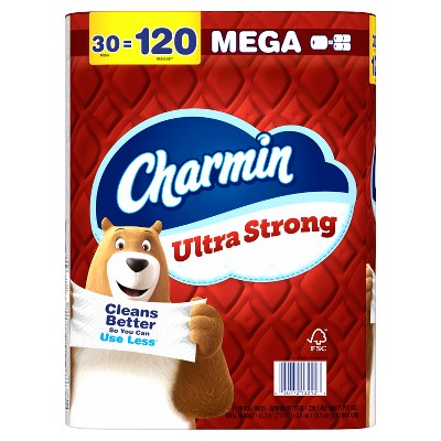 Charmin Ultra Strong Toilet Paper - 30 Mega Rolls