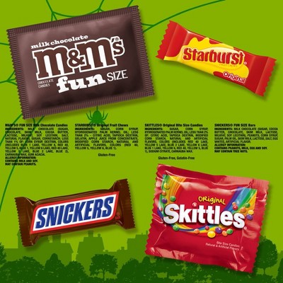 Mars - Halloween Candy Chocolate Fruity Variety Bag - 30.02oz/65ct