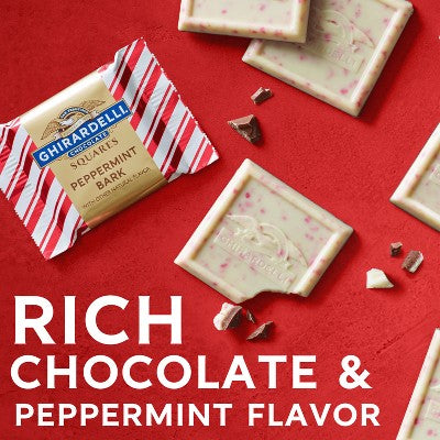 Ghirardelli Christmas Candy Peppermint Bark XL Bag - 10.4oz