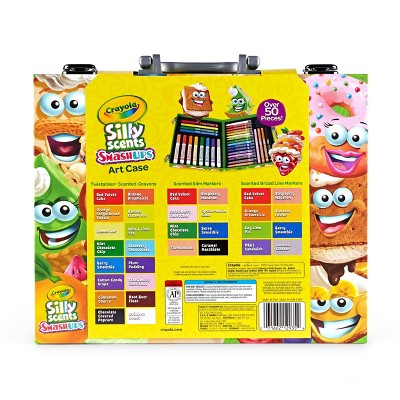 Crayola Mini Inspiration Art Case Silly Scents Smash Ups: Scented Crayons & Markers, Kids' School Supplies, Creative Kit