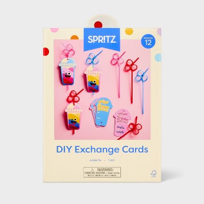 Valentine's Day Soda and Silly Straw Premium Exchange Cards - Spritz