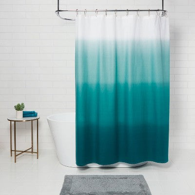 V Hook Shower Curtain Rings Brushed Nickel - Threshold: Zinc Alloy, Nickel-Plated, 12-Pack