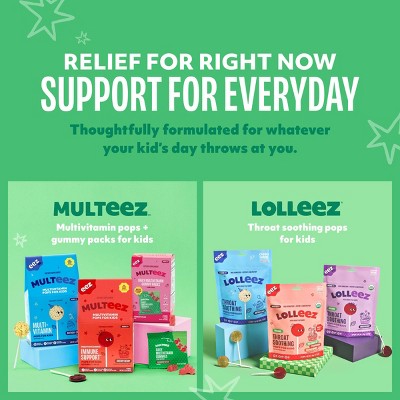 The Eez Co. Lolleez Organic Throat Soothing Pops - Mixed Berry/Elderberry - 15ct