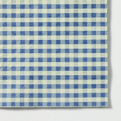20pk Disposable Paper Napkins Gingham - Hearth & Hand with Magnolia