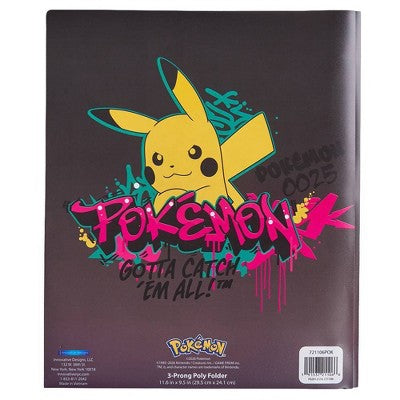 Pokemon 2 Graffiti Poly Prong File Folder