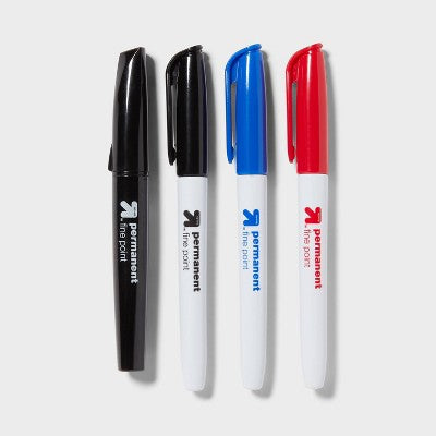 4pk Permanent Markers - up&up