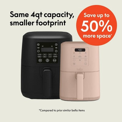 bella 4qt Slim Air Fryer Blossom