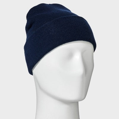 Men's Knit Cuffed Beanie - Goodfellow & Co Navy Blue