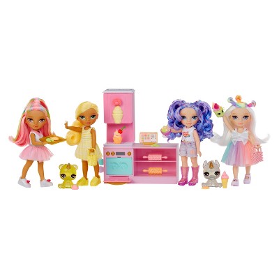 Rainbow High Littles Dessert Shop Playset + Small Doll, Make Ice Cream and Sweets: Includes Figure & Accessories