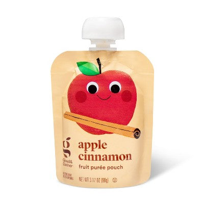 Good & Gather Apple Cinnamon Fruit Puree Applesauce Pouches - 12ct - Good & Gather