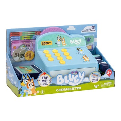 Bluey Role-Play Toy Cash Register - 17pk