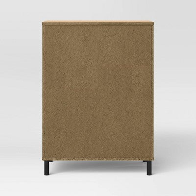 Mixed Material 4 Drawer Dresser Updated Base Natural Wood - Room Essentials (LOCAL PICKUP ONLY)