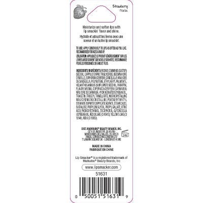 Lip Smacker Strawberry Lip Balm - 0.14oz