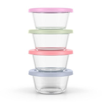 Ello Everyday 4pk 2c Round Food Storage Container Set