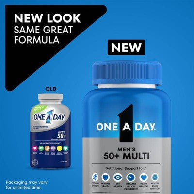 One A Day Multivitamin for Men Over 50 for Immune Health Support - 100ct
