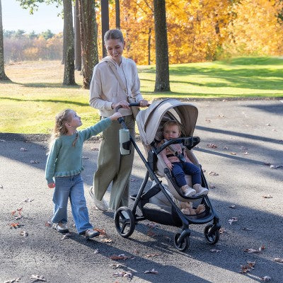Evenflo Shyft Intuiti+ Travel System Featuring Revolve180 LiteMax NXT with Sensory Soothe - Travertine (LOCAL PICKUP ONLY)
