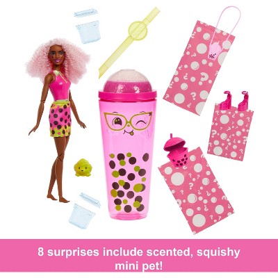Barbie 12.7" Pop Reveal Boba Series Doll Berry Bliss