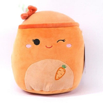 Squishmallows 8-inch Carotene the Winking Carrot Juice Plush Toy