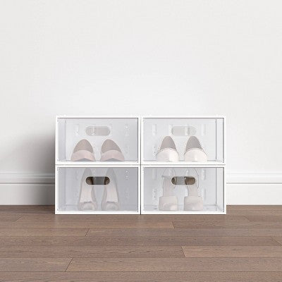 4pk Large Shoe Storage Box