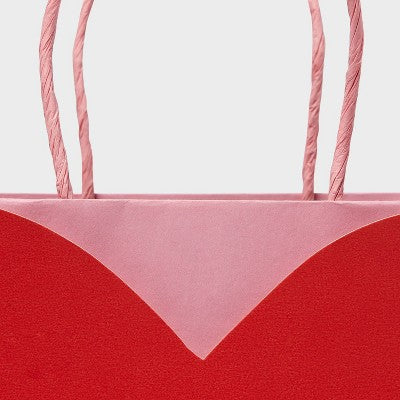 15"x11.21"x1.6" Valentine's Day Small Gift Bag Heart Pop Up - Spritz