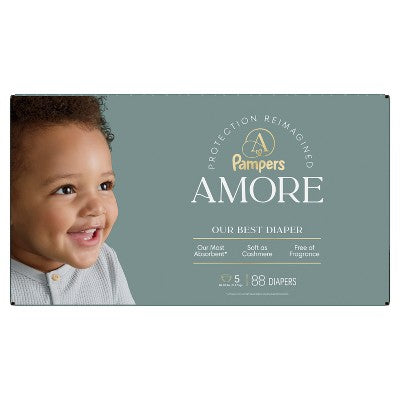 Amore by Pampers Diapers Enormous Pack - Size 5 - 88ct