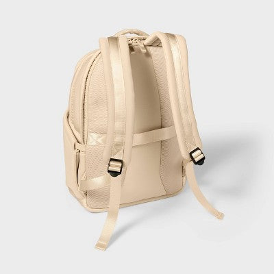 14L Faux Neoprene Backpack - All In Motion Cream