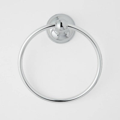 Classic Towel Ring Chrome - Threshold: Wall-Mounted Aluminum & Zinc Hand Towel Rack for Bathroom