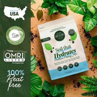 WE THE WILD Soil That Hydrates Premium Organic Moisture-Control Potting Mix For Houseplants 6qt