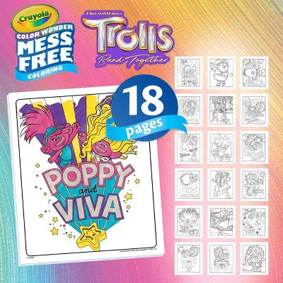 Crayola Color Wonder Trolls 3 Foldalope