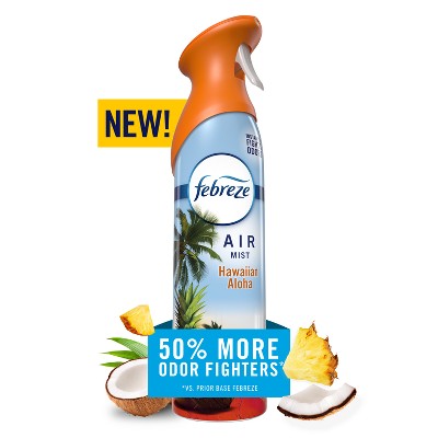 Febreze Air Mist Odor-Fighting Air Freshener - Hawaiian Aloha - 8.1oz: Disposable, Dye-Free, Phthalate-Free