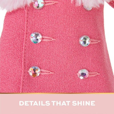 FAO Schwarz Toy Doll Fashion Coat and Pant: Baby Doll Clothing Set for 14-Inch Dolls, Polyester, 3-Piece Outfit
