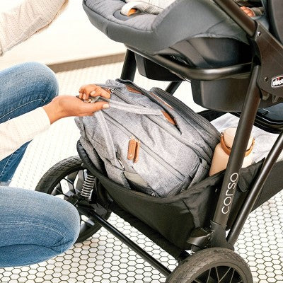 Chicco Corso LE Modular Quick-Fold Stroller - Black/Gray (LOCAL PICKUP ONLY)