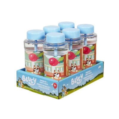Bluey Party Pack Bubbles - 6pc: Bubble Toys for Kids 3 & Up