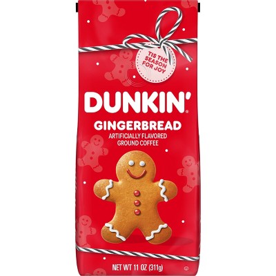Dunkin' Gingerbread Artificially Flavored Medium Roast Ground Coffee - 11oz