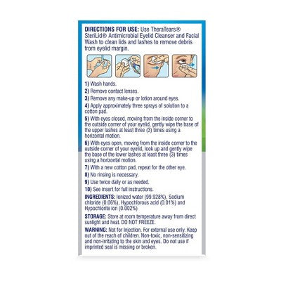 TheraTears Sterilid Antimicrobial Eyelid Cleanser and Facial Wash - 2 fl oz