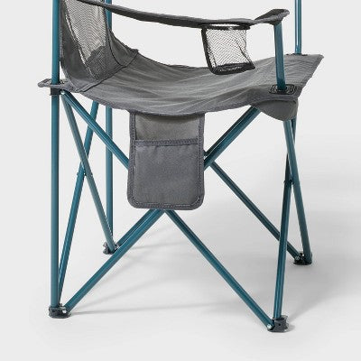 Folding Mesh Outdoor Portable Camping Chair Dark Gray - All In Motion (LOCAL PICKUP ONLY)