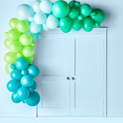 Large Balloon Garland/Arch Green/Blue - Spritz