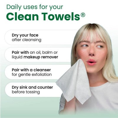 Clean Skin Club Towels for Sensitive Skin - XL - 50ct