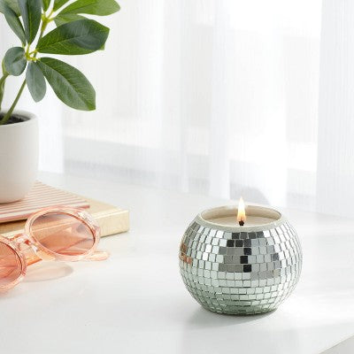 Disco Ball Jade Waters Flame Candle 4.8oz - Room Essentials