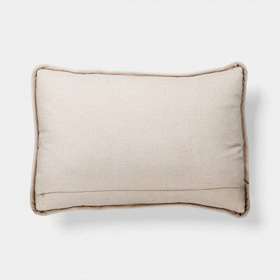 Lumbar Floral Throw Pillow Neutral - Threshold