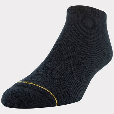 Signature Gold by GOLDTOE Men's Casual GT Striped No Show Socks 3pk - Charcoal Gray/Gray/Black 6-12.5