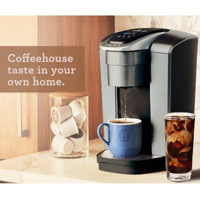 Keurig K-Elite Single-Serve K-Cup Pod Coffee Maker with Iced Coffee Setting - Silver: 75 oz Capacity, Dishwasher-Safe Parts
