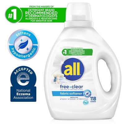 All Free Clear Liquid Fabric Softener - 80 fl oz