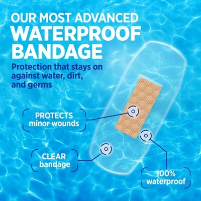 Band-Aid Brand Adhesive Waterproof Bandages - All One Size - 20ct
