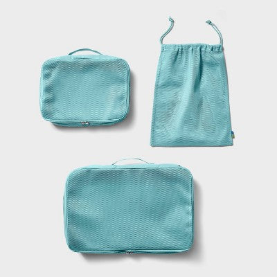 3pc Softside Laundry Bag and Packing Cube Set Sage - Open Story?