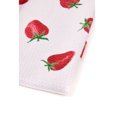 Geometry Kitchen Tea Towel Berry Cute